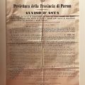 Auction notice for the renovation of the roof on the stage of the Farense Theatre in 1896
