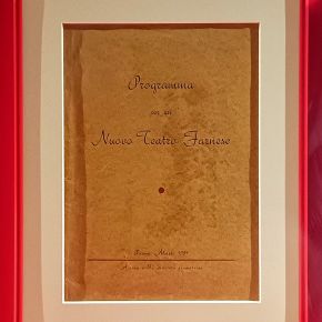 File on the Farnese Theatre reconstruction project proposed in 1951