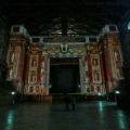 Filmato videomapping su palco del Teatro Farnese