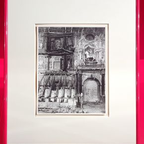 Fotografia del Teatro Farnese dopo il 1944