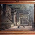 Dipinto ad olio dell'interno del Teatro Farnese, ante 1867