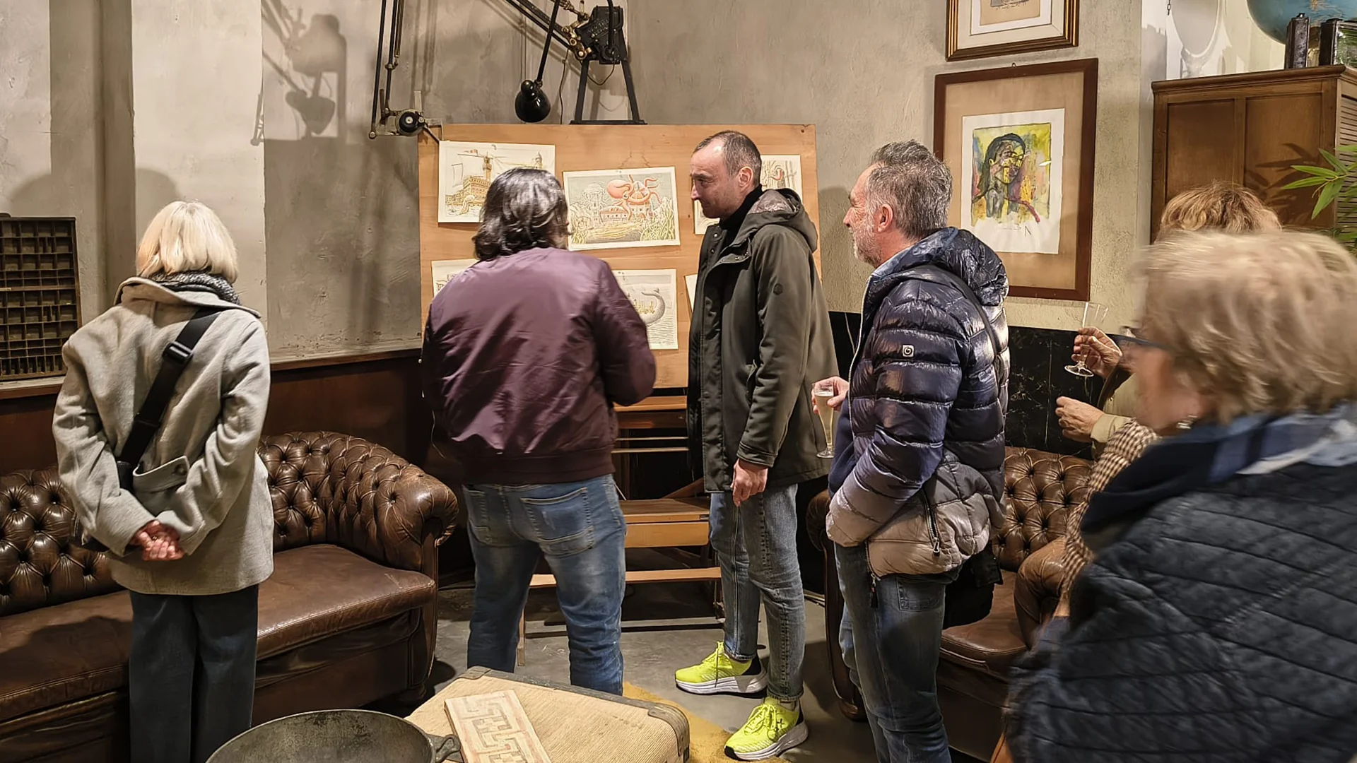 Inaugurazione mostra di Oscar Salerni presso Il Capanno di Manuel Roncoroni - foto 2