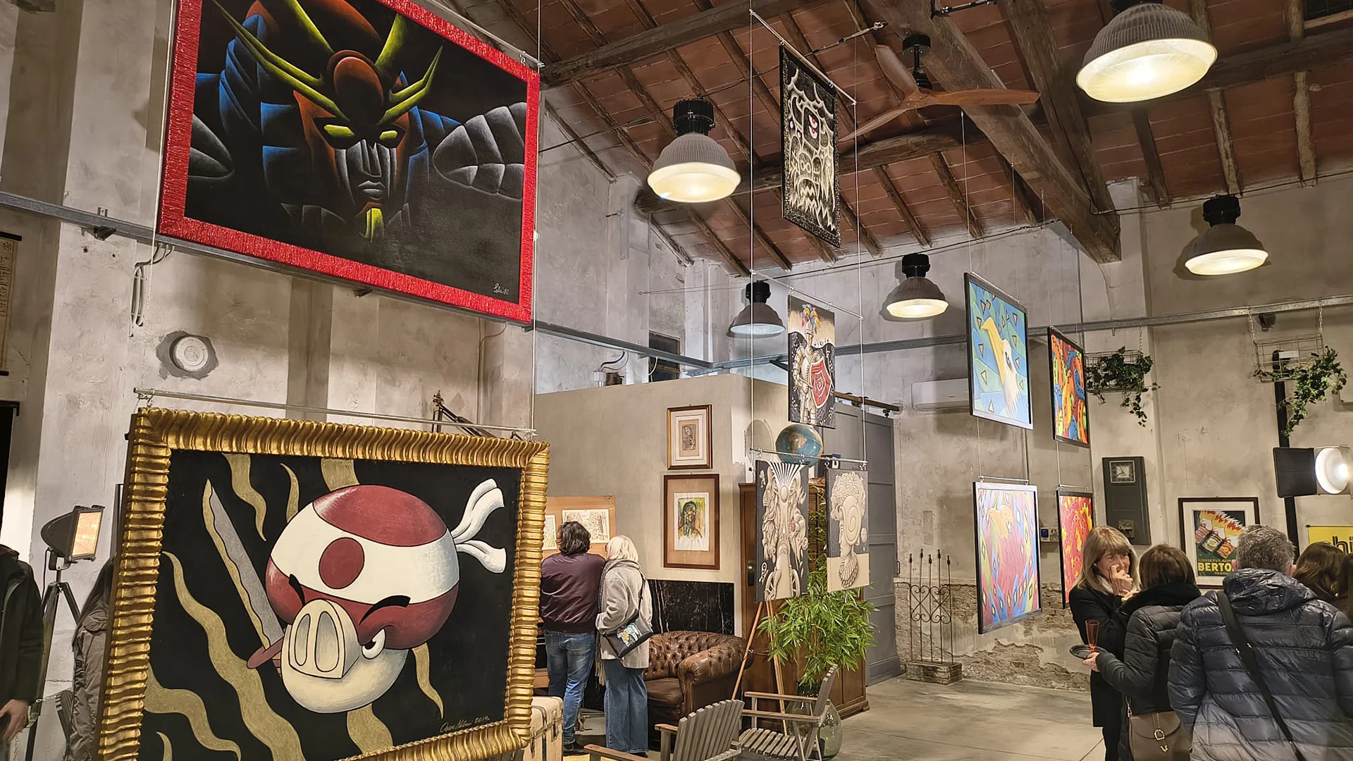 Inaugurazione mostra di Oscar Salerni presso Il Capanno di Manuel Roncoroni - foto 3