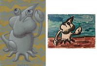 Clawfish, ballpoint pen drawing - 1-2-3 Monster! Sketch of Oscar Salerni - Monster project