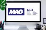 Layout quarta proposta grafica marchio MAG