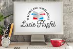 Primo layout grafico logo Lucie Hüpfel