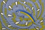 Flying Fish - Artwork by Oscar Salerni for the Costa Toscana ship