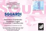 Retro cartolina rassegna Sguardi non perdiamoci di vista con Francesca D'Ambrosio e Giuseppe Cugini