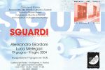 Retro cartolina rassegna SGUARDI non perdiamoci di vista con Alessandro Giordani e Luca Melegari