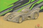 Hot Wheels Batmobile 1989 disegno di Oscar Salerni