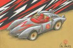 Hot Wheels Mach 5 disegno di Oscar Salerni
