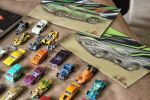 Drawings of the 1989 Chevrolet Nomad and Batmobile models from Tim Burton's Batman movie