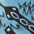 Tavola Serpente d'acqua - Serie opere Spirit - Oscar Salerni
