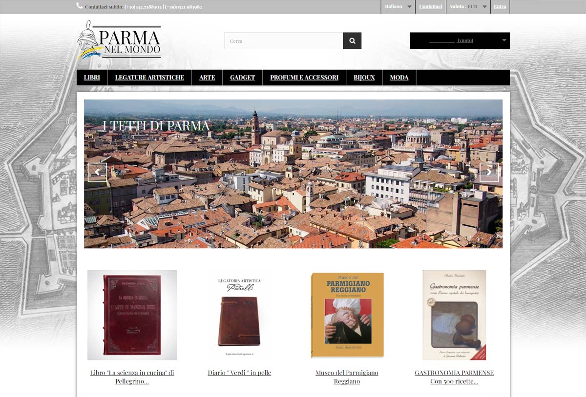 parmanelmondo it il primo e-commerce dedicato alle produzioni artigianali di Parma
