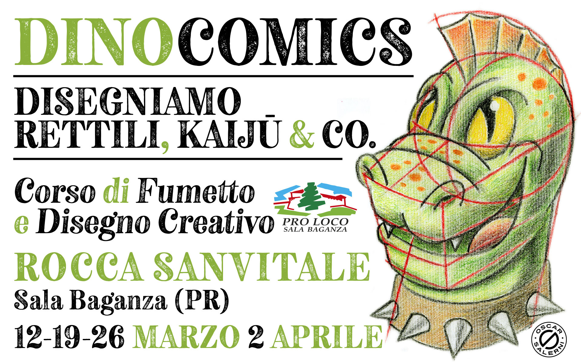 Dinocomics - Disegniamo rettili, kaiju & co. - Corso di fumetto  e disegno creativo